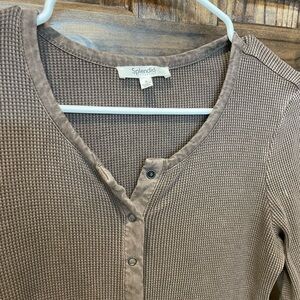 New without tags Splendid brown waffle dress